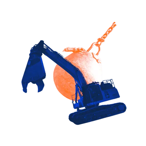 Demolition and construction icon