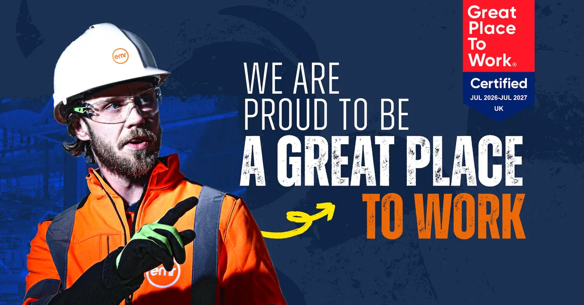 Banner reading: We are proud to be a Great Place To Work