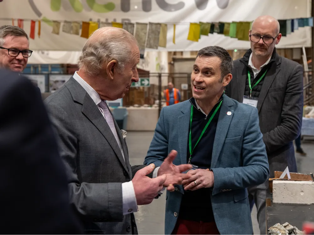 Bill Firth meeting King Charles III