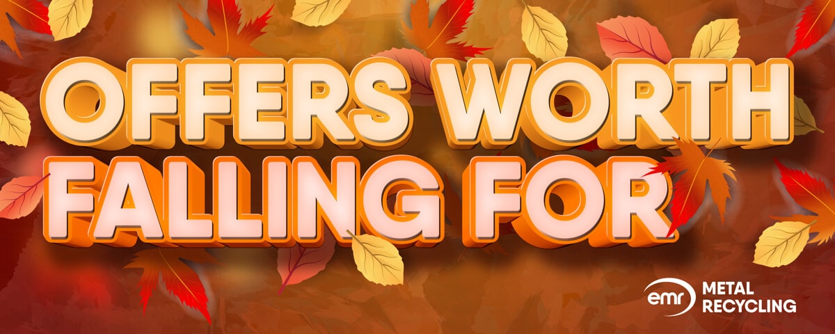 Offers worth falling for written with leaves in the background