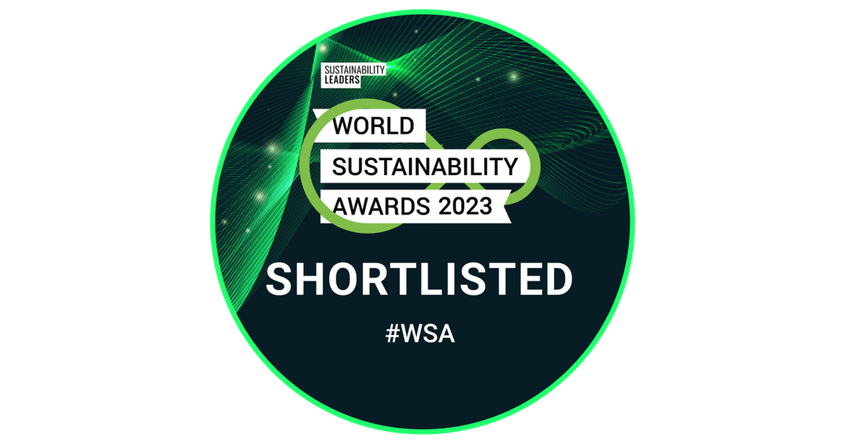 World Sustainability Awards 2023 shortlist badge